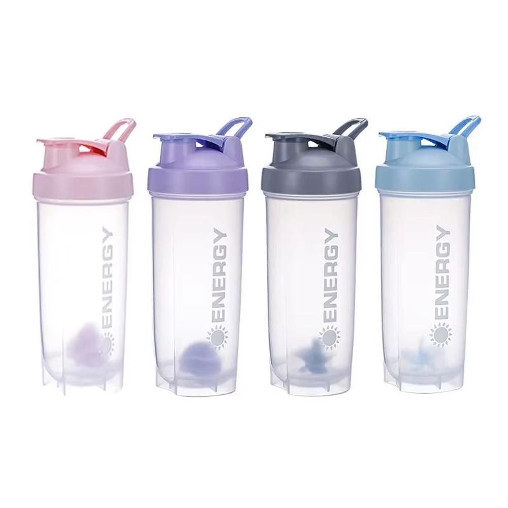 LeakProof Protein Shaker Sports Water Bottle With Powder Compartment 500700ML Portable Travel Jui 0