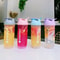LeakProof Protein Shaker Sports Water Bottle With Powder Compartment 500700ML Portable Travel Jui 2