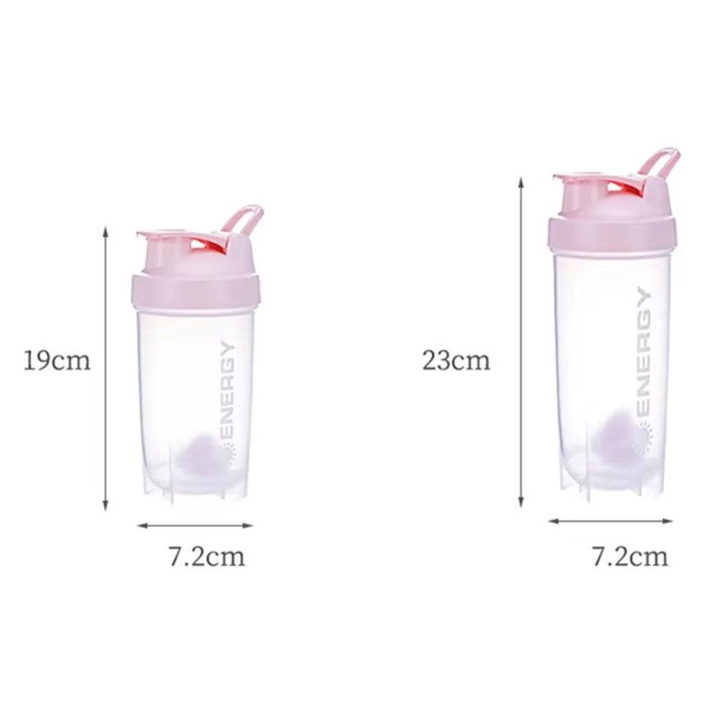 LeakProof Protein Shaker Sports Water Bottle With Powder Compartment 500700ML Portable Travel Jui 5