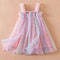 Sweet Summer Princess Sequin Dress Flying Sleeve Bow Party Dress For Baby Girls 26 Years 4