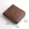 Mens Classic PU Leather Wallet Zipper Short Wallet With Coin Pocket Card Holder 1