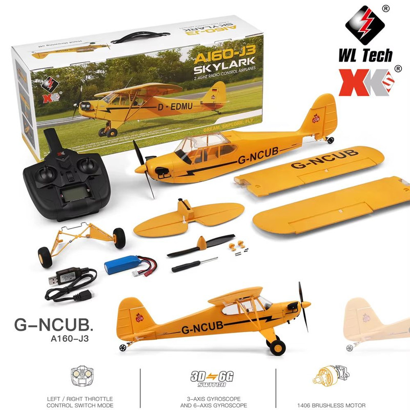 WLtoys A160 24G RC Plane Brushless Motor Remote Control Airplane With 650mm Wingspan 0