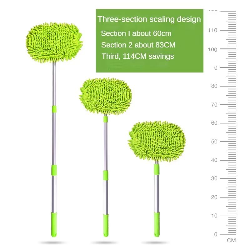 LEIBOO Telescopic Car Wash Brush Super Absorbent Car Cleaning Mop With Adjustable Long Handle 2