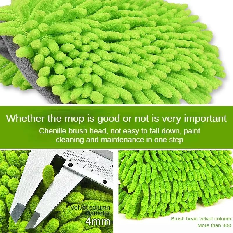 LEIBOO Telescopic Car Wash Brush Super Absorbent Car Cleaning Mop With Adjustable Long Handle 4
