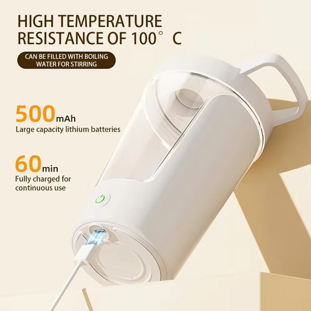 Xiaomi Portable Electric Protein Shaker Bottle USB Rechargeable Mixer Cup For Gym Meal Replacement 4