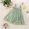 Toddler Girls Mesh Tulle Princess Dress With Bow Summer Embroidered Flower Tutu Dress For Baby Gir 6