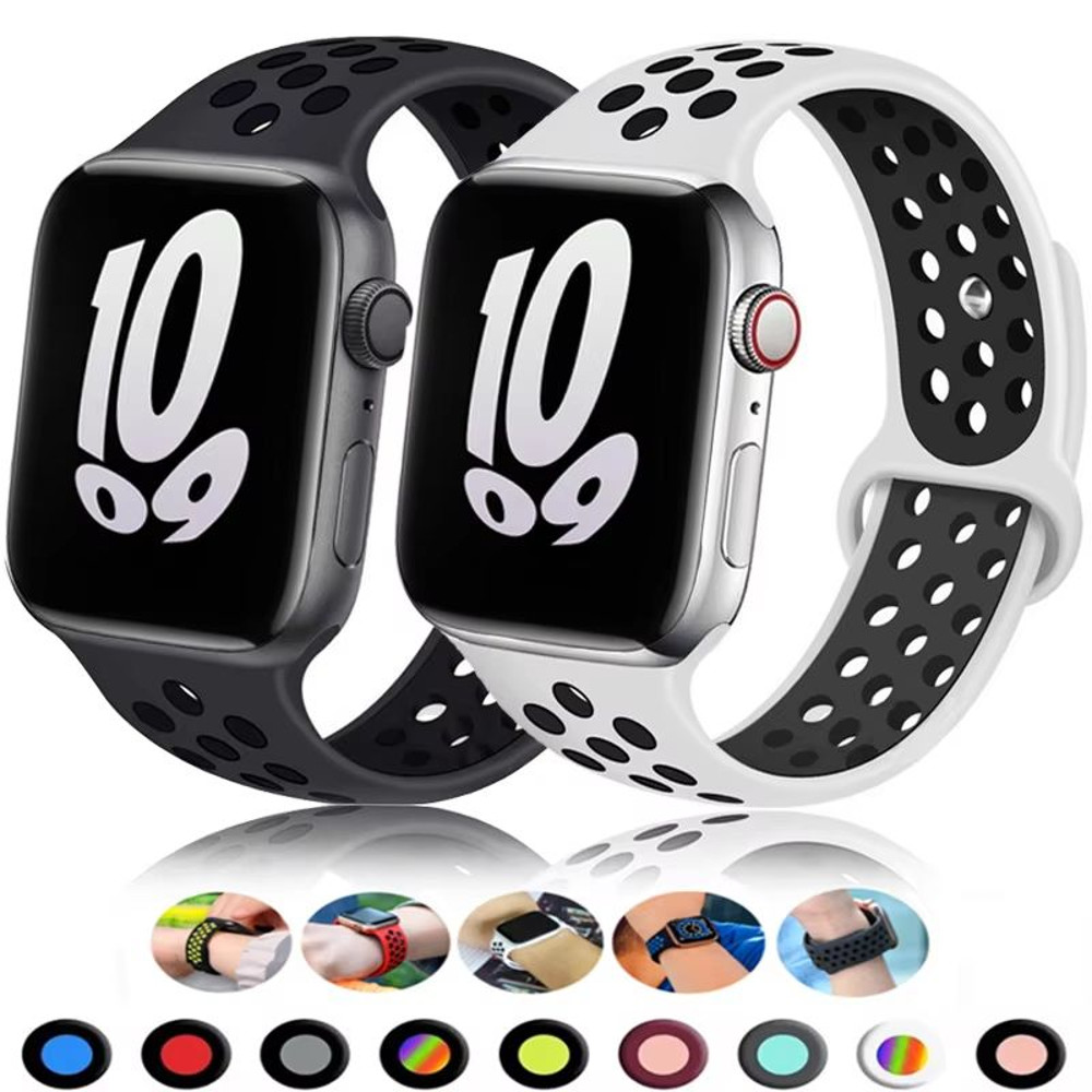 Sport Strap For Apple Watch Breathable Replacement Band For IWatch Series 101 Ultra 2 SE 38mm49mm 0