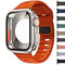 Protective Case And Silicone Strap For Apple Watch Shockproof Band With Ultra Design Upgrade 0