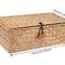 Handmade Seagrass Storage Basket With Lid Natural Rattan Woven Organizer For Home Makeup Accessor 7