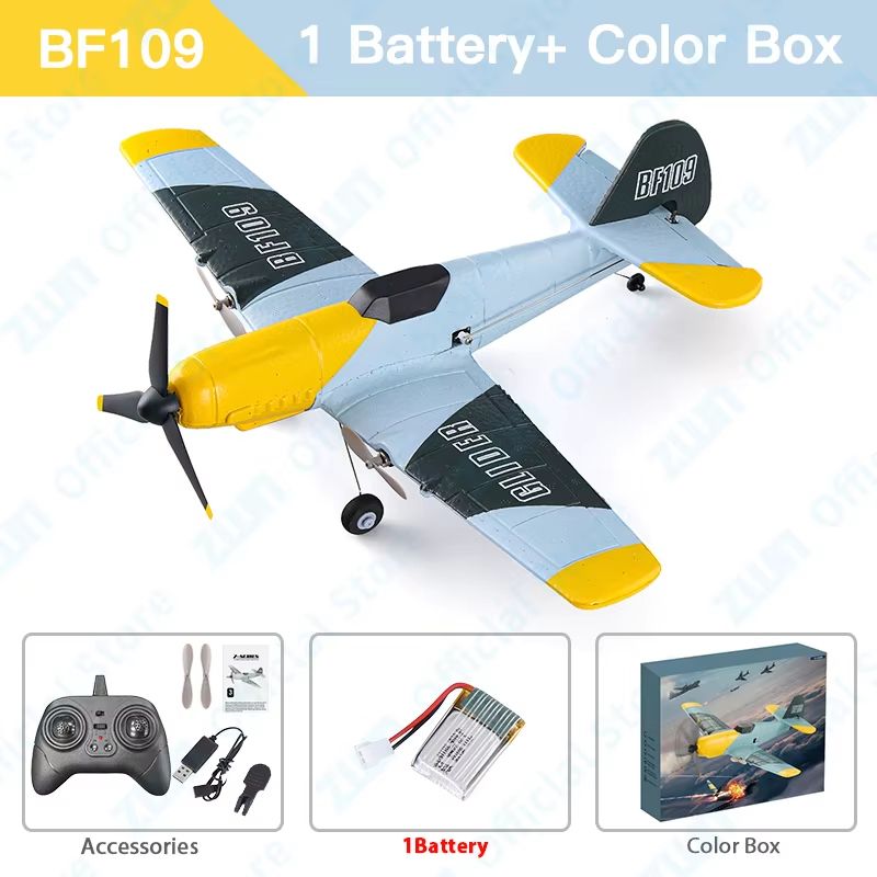 BF109 RC Airplane 24G EPP Foam Glider Durable RadioControlled Plane For Kids Hobbyists 6