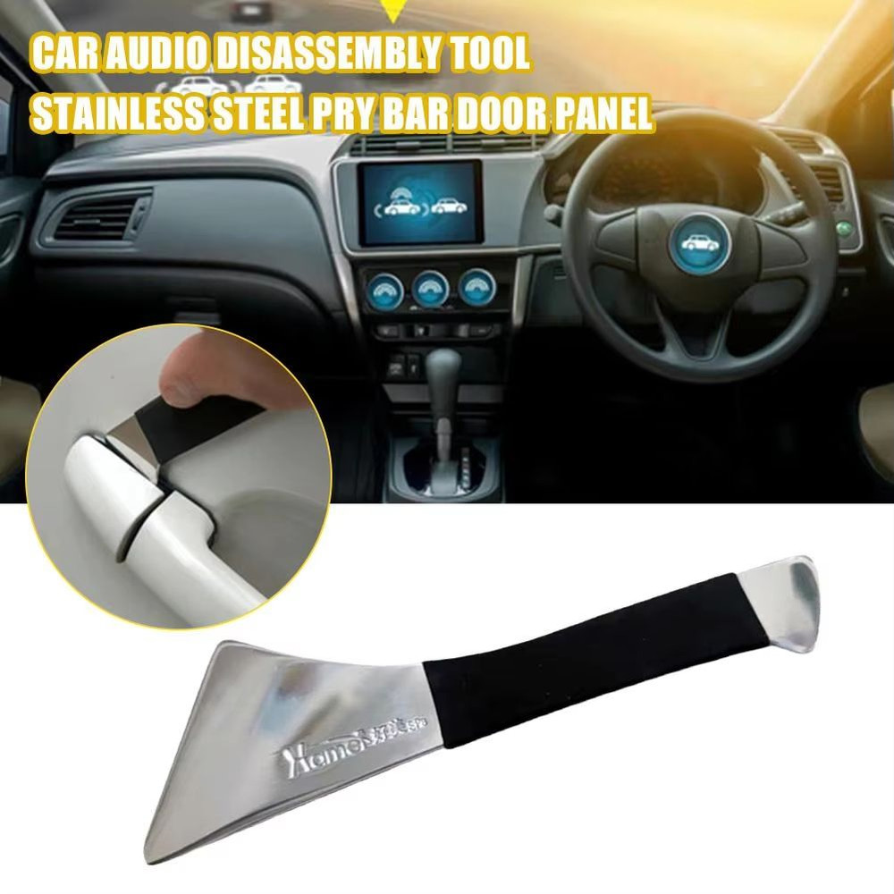 Premium Stainless Steel Car Trim Removal Tool Set HeavyDuty Metal Crowbar For Audio Door And Conso 1