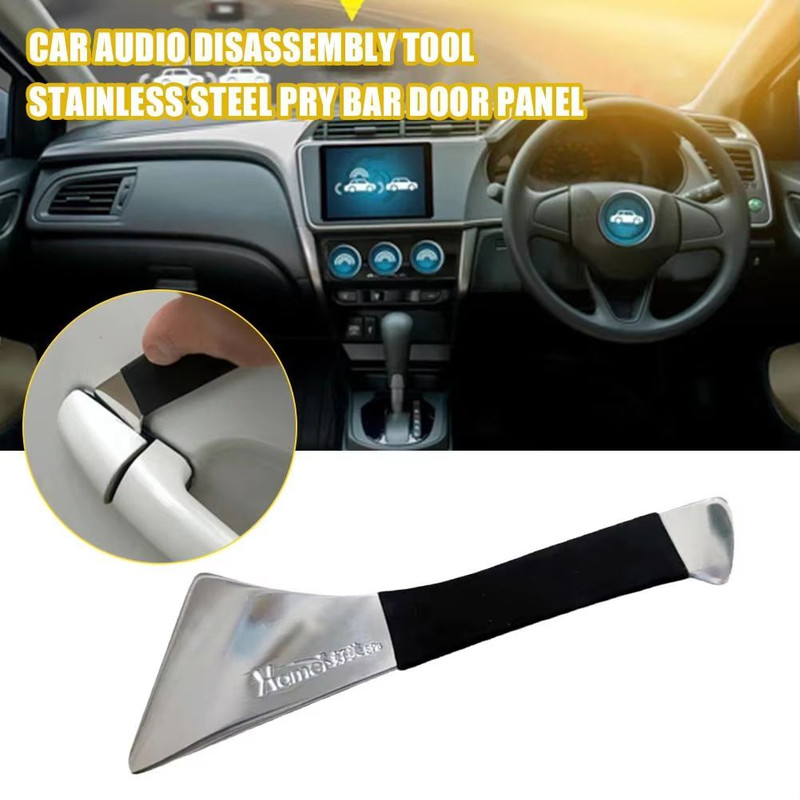 Premium Stainless Steel Car Trim Removal Tool Set HeavyDuty Metal Crowbar For Audio Door And Conso 1