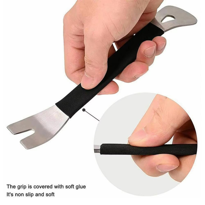 Premium Stainless Steel Car Trim Removal Tool Set HeavyDuty Metal Crowbar For Audio Door And Conso 4