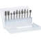 PrecisionPro Tungsten Carbide Rotary Burr Set  10Piece DoubleCut Grinding  Carving Tools For Dremel 7