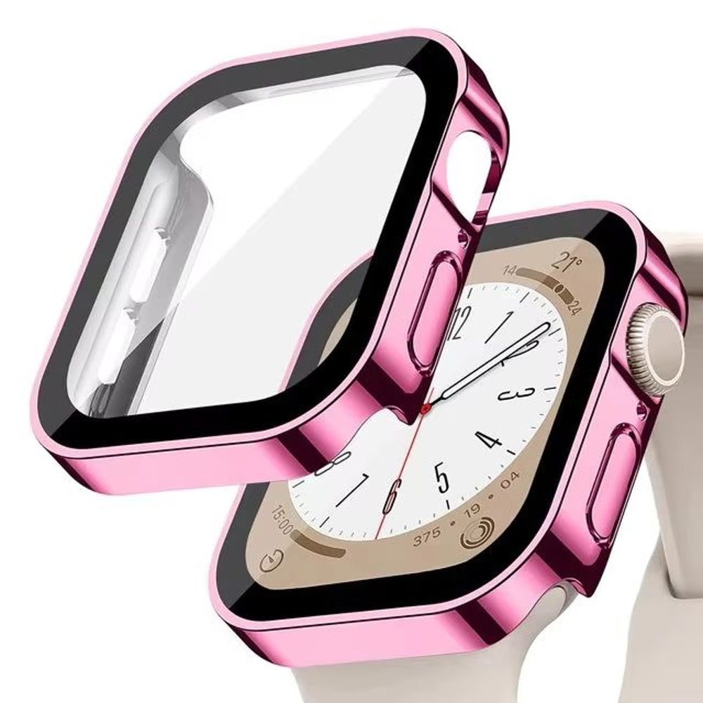 ClearShield EdgeGuard Glass Case For Apple Watch Full Coverage Screen Protector Case For Series S 6