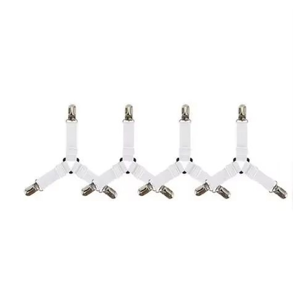 Adjustable Bed Sheet And Quilt Holder Set Elastic Mattress Clips For Secure And Neat Bedding 6