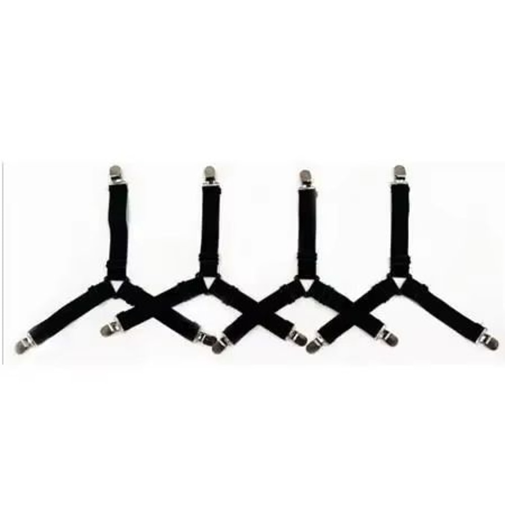 Adjustable Bed Sheet And Quilt Holder Set Elastic Mattress Clips For Secure And Neat Bedding 7