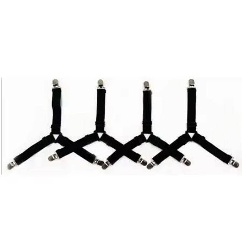 Adjustable Bed Sheet And Quilt Holder Set Elastic Mattress Clips For Secure And Neat Bedding 7