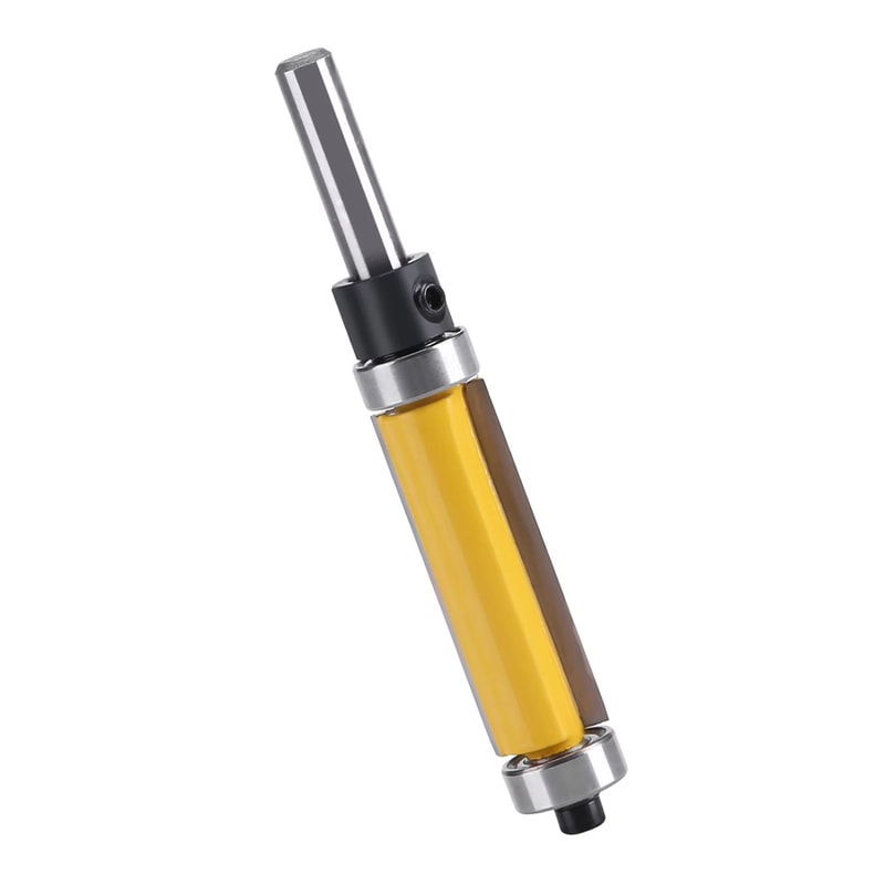 Flush Trim Router Bit With Top And Bottom Bearing 14 Inch Shank Precision Woodworking Cutter 1
