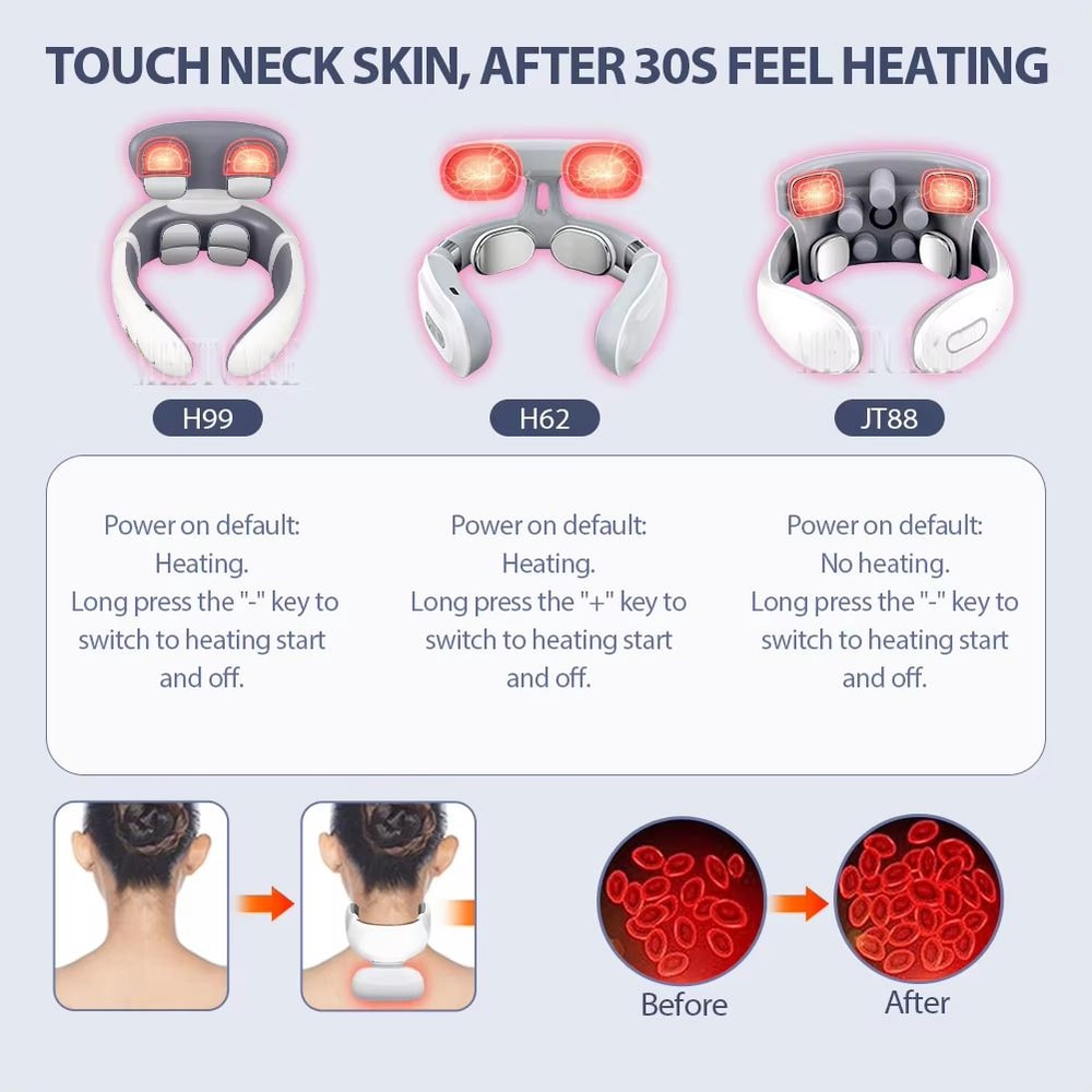 NeoFlex Smart Neck Back Massager With Heat TENS Pulse 2