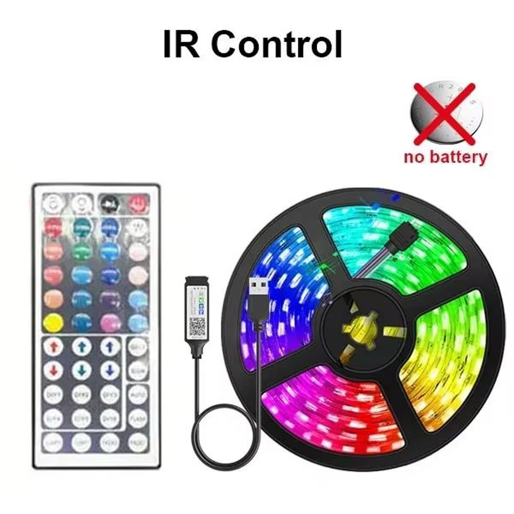 Smart RGB LED Strip Lights With Bluetooth WiFi App Control 5V USB Powered 5050 Backlight For TV R 7
