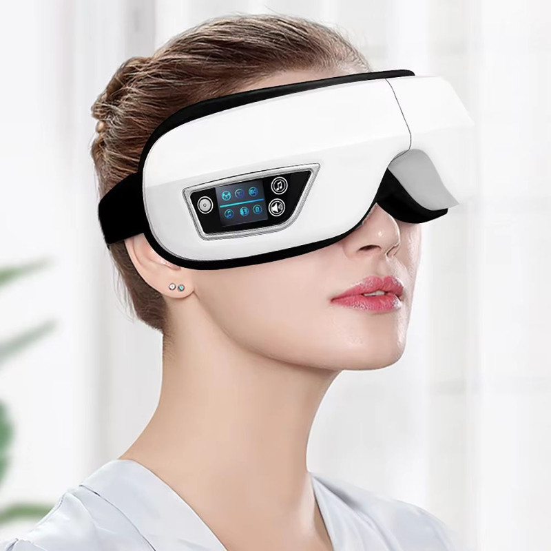 6D Smart Eye Massager With Heat Air Compression  Bluetooth Music 1