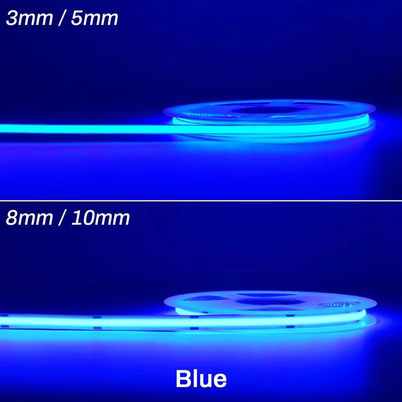 High Brightness COB LED Strip Light 12V24V DC Flexible RA90 Tape Lighting Bar For DIY Home And Car 9