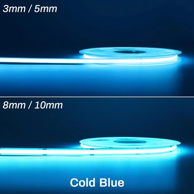 High Brightness COB LED Strip Light 12V24V DC Flexible RA90 Tape Lighting Bar For DIY Home And Car 13