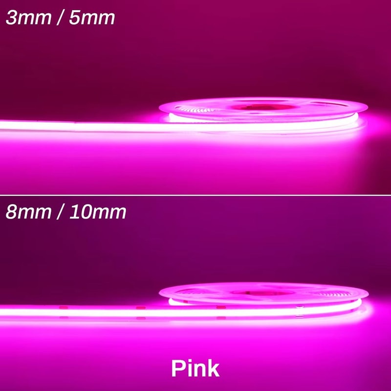 High Brightness COB LED Strip Light 12V24V DC Flexible RA90 Tape Lighting Bar For DIY Home And Car 14