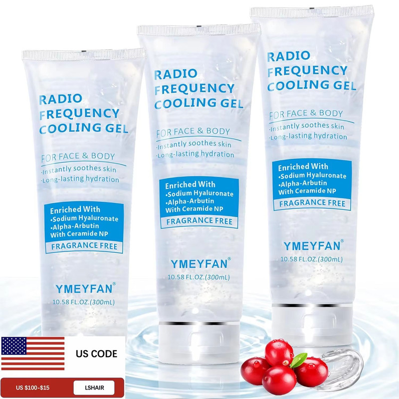 DermaCool Hyaluronic Conductive Cooling Gel For IPL EMS RF Devices 3PCS9PCS Set 0