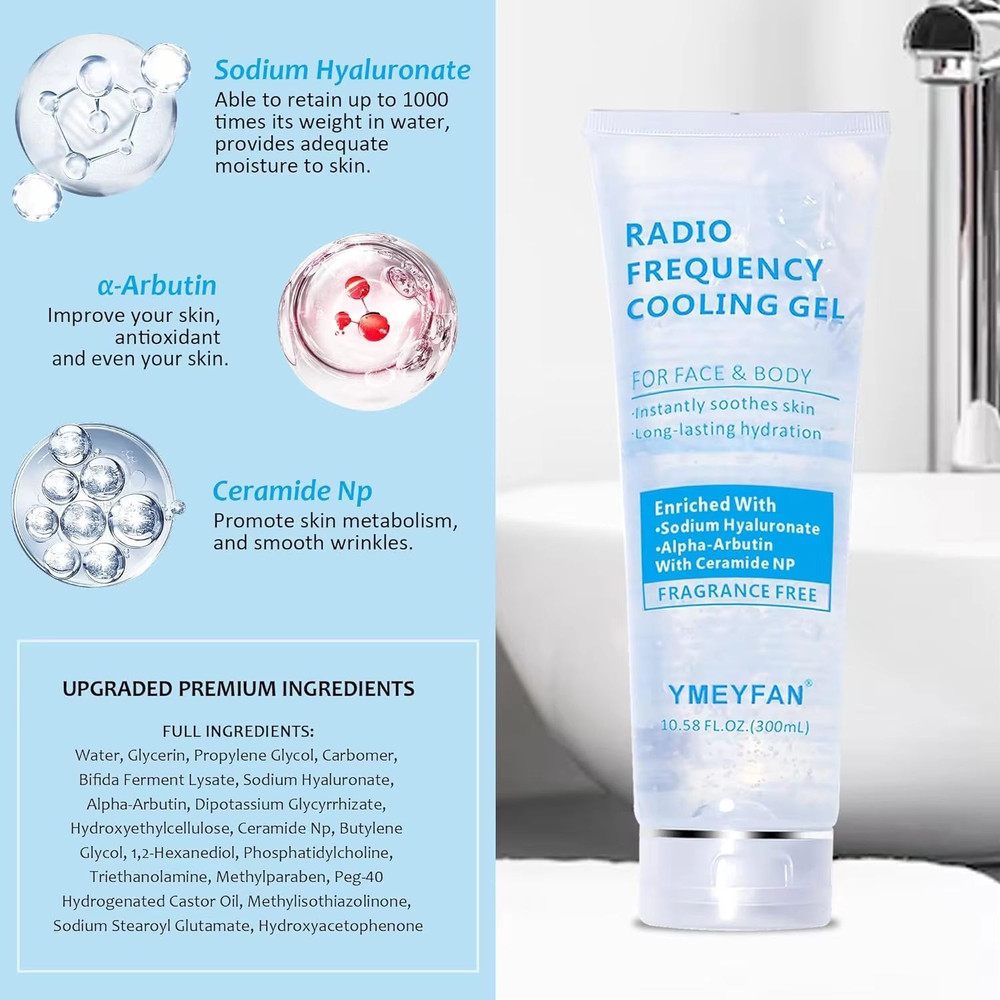 DermaCool Hyaluronic Conductive Cooling Gel For IPL EMS RF Devices 3PCS9PCS Set 4