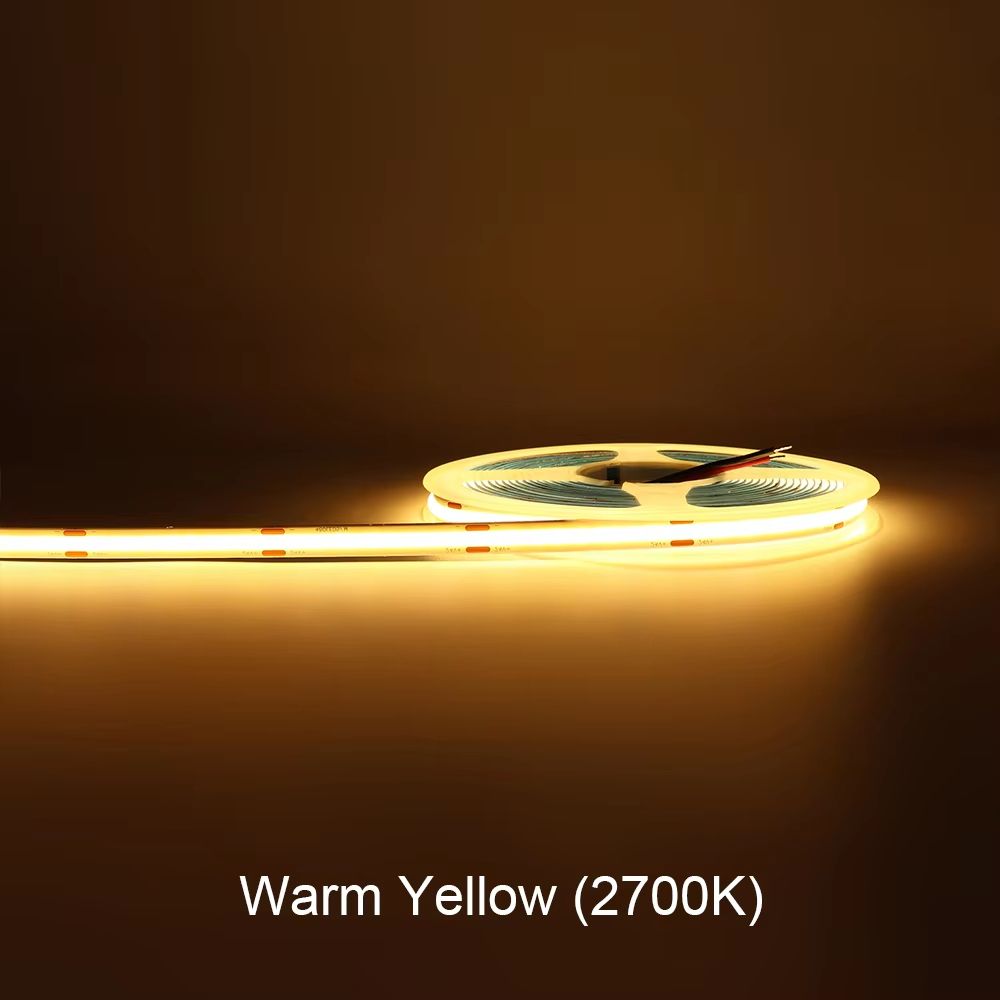 Flexible COB LED Strip Light 12V24V  High Brightness Dotless Tape Lighting For Home Auto And DIY De 7