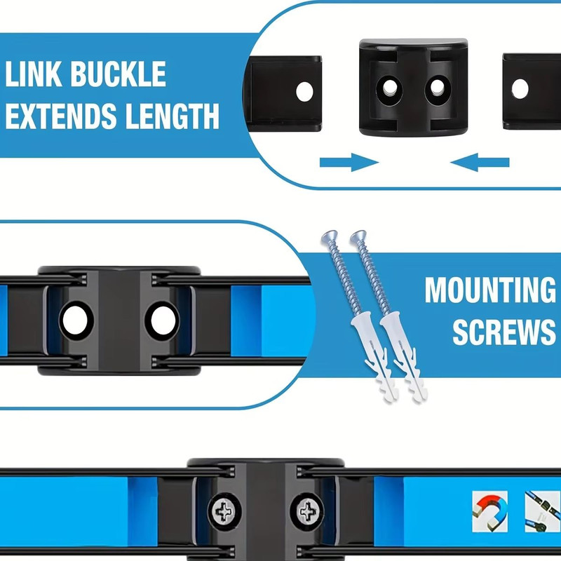 HeavyDuty Magnetic Tool Holder Bar Wall Mount Organizer Rack For Garage Workshop Or Home 3