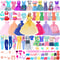50Piece Handmade Doll Clothes Accessories Set For 115Inch Dolls Fashion Outfits Dresses And Play 6