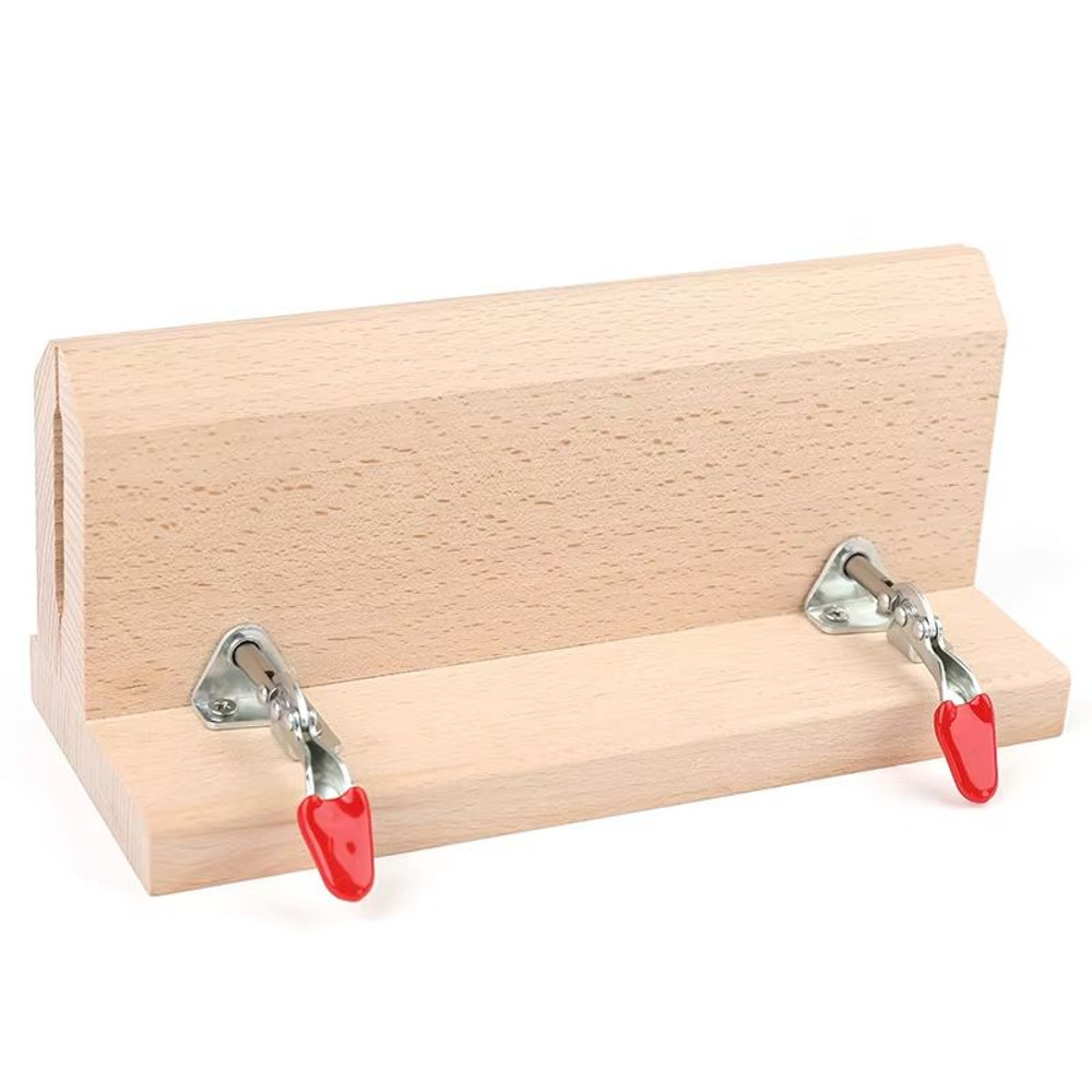 MIUSIE Wooden Leather Stitching Clamp HandStitched Sewing Tool For DIY Leather Craft 10