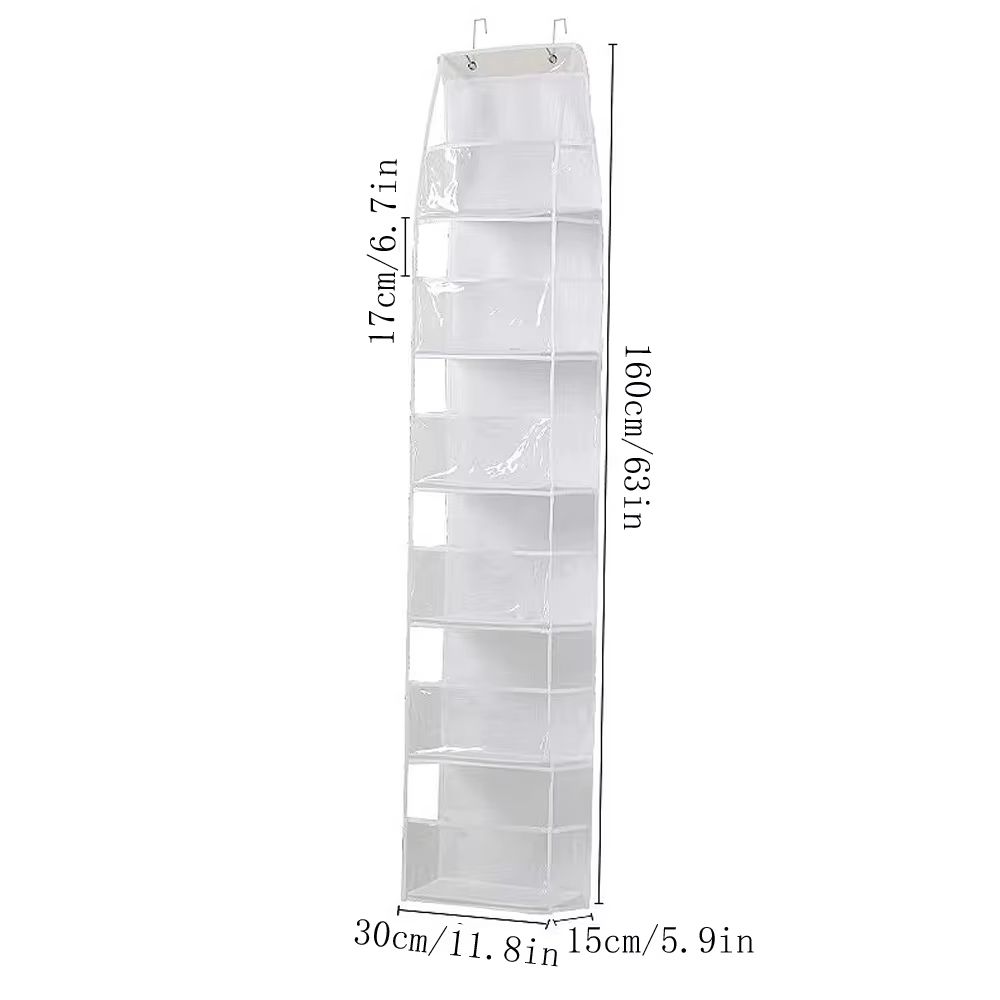 SpaceEase 46Layer OvertheDoor Hanging Organizer For Closet Bathroom Bedroom 10
