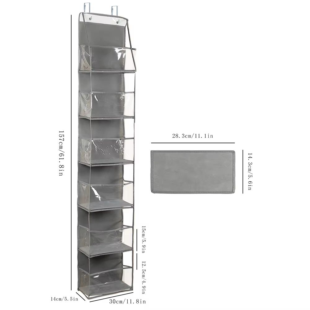 SpaceEase 46Layer OvertheDoor Hanging Organizer For Closet Bathroom Bedroom 11