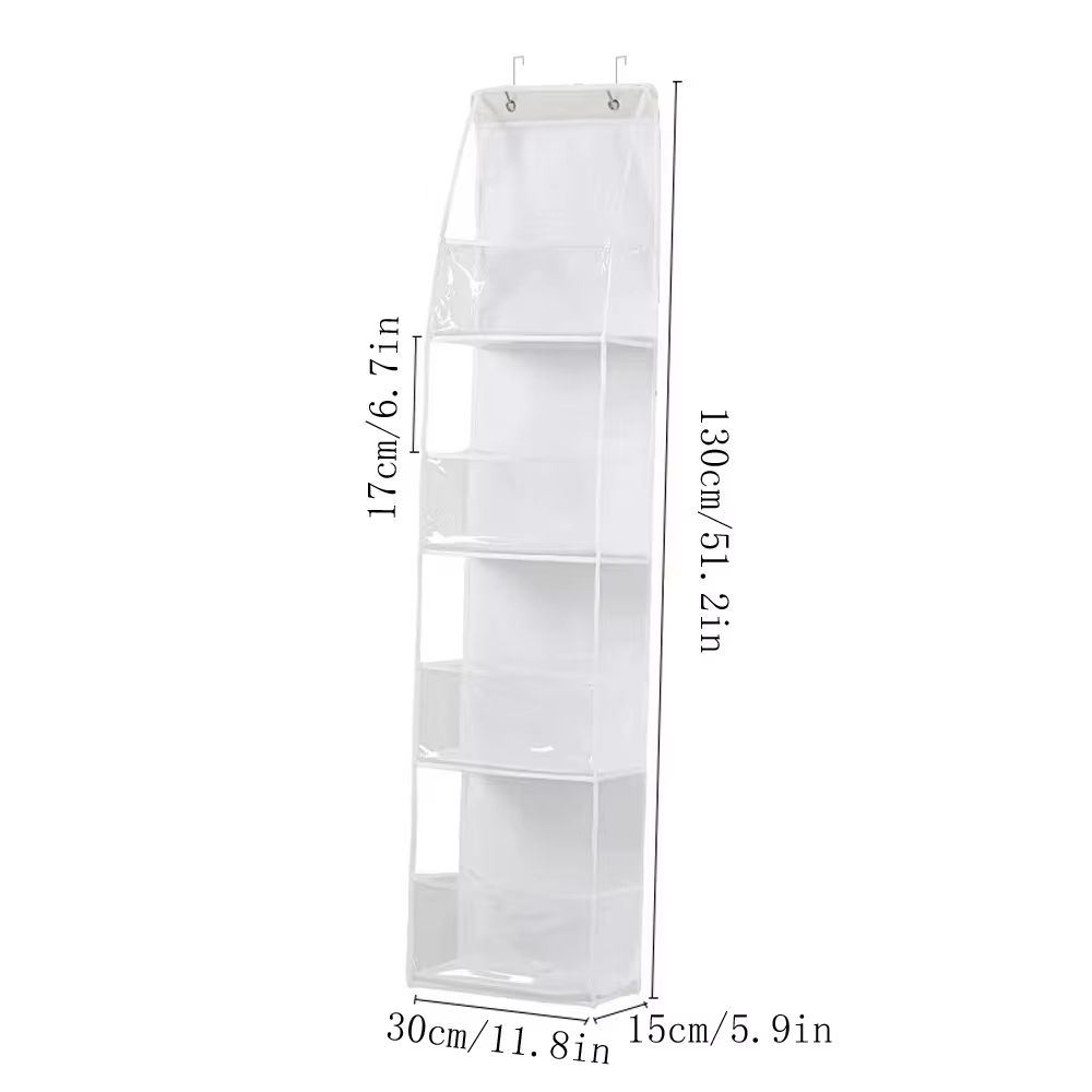 SpaceEase 46Layer OvertheDoor Hanging Organizer For Closet Bathroom Bedroom 12