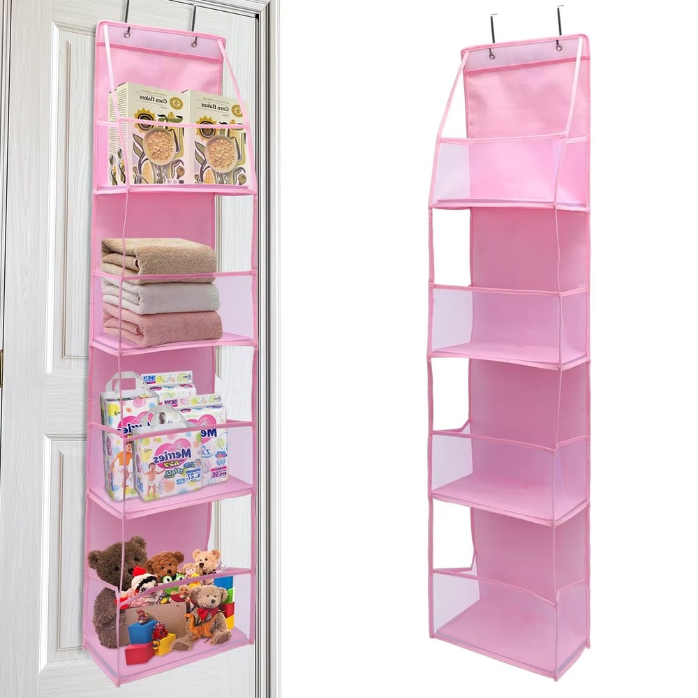 SpaceEase 46Layer OvertheDoor Hanging Organizer For Closet Bathroom Bedroom 17