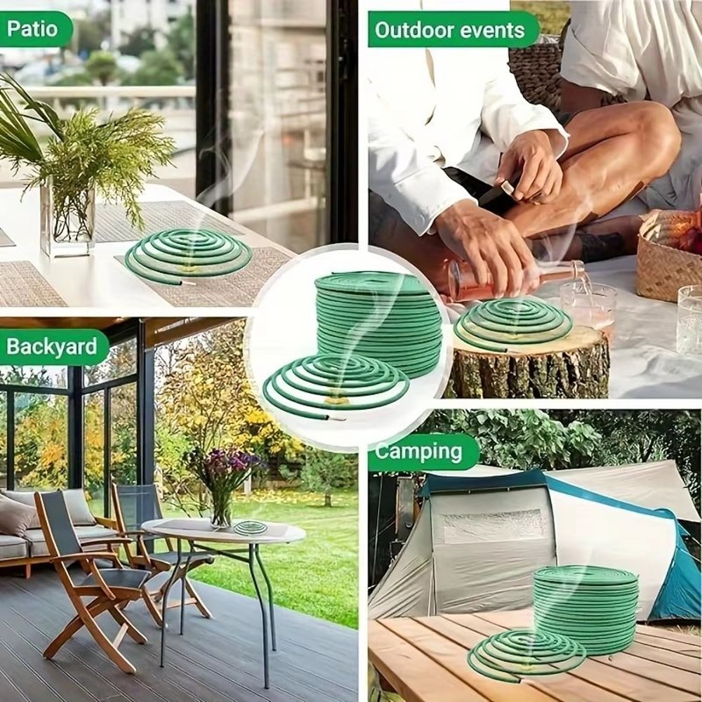 LumaLeaf 48Piece Lemongrass Scented Candle Set With Stand Natural Outdoor Candle Collection 1