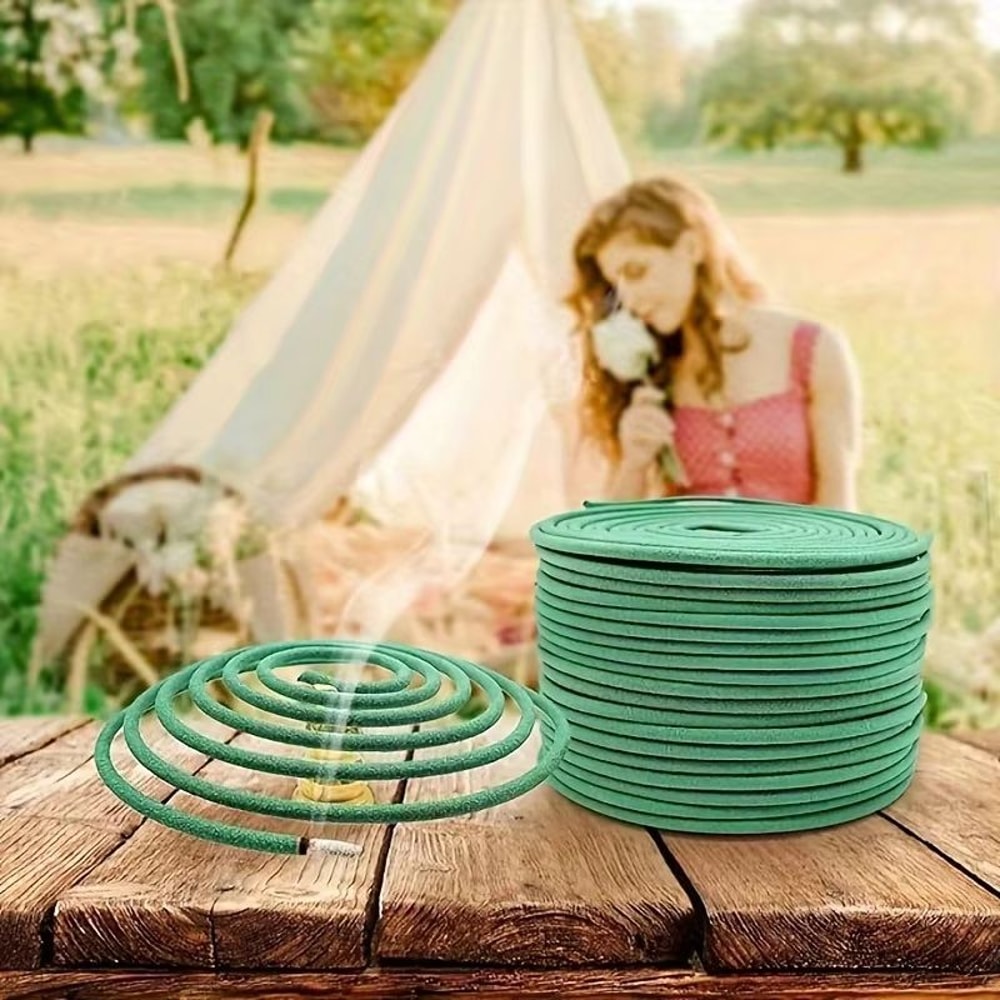 LumaLeaf 48Piece Lemongrass Scented Candle Set With Stand Natural Outdoor Candle Collection 4