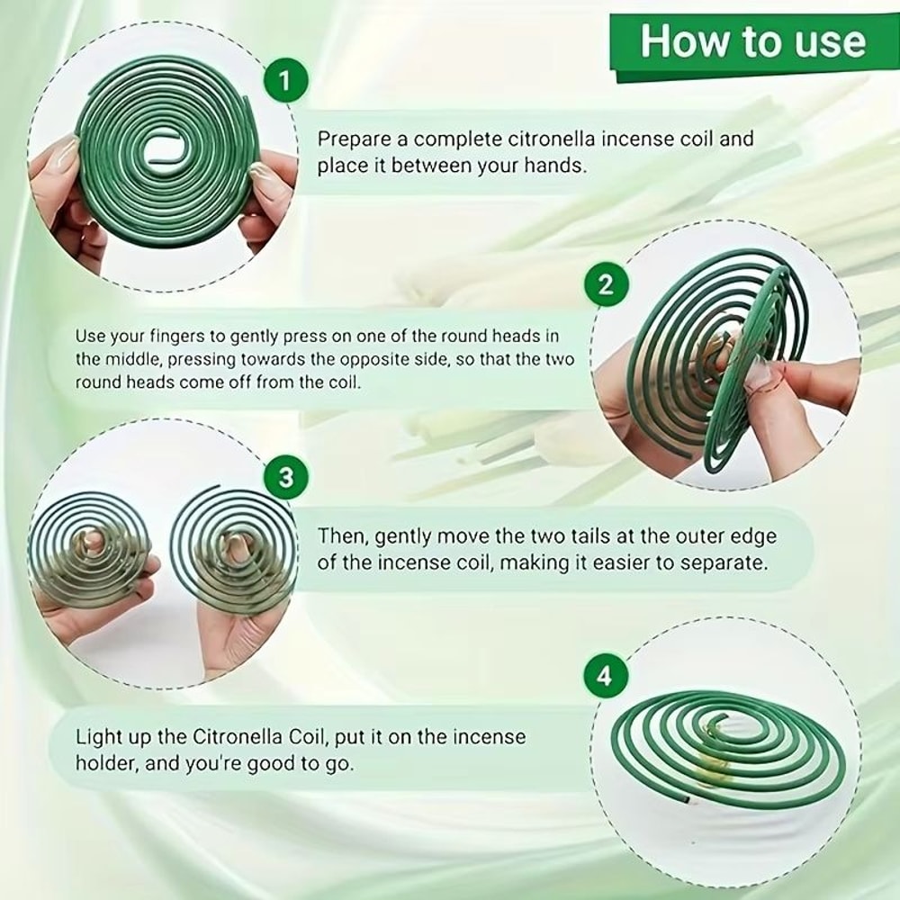 LumaLeaf 48Piece Lemongrass Scented Candle Set With Stand Natural Outdoor Candle Collection 5