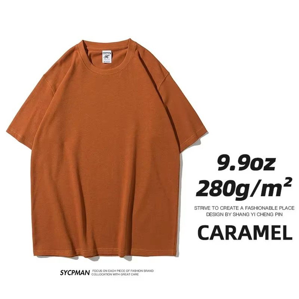 UrbanEdge 280gsm Heavy Cotton Oversized TShirt For Men Premium Solid Color Short Sleeve Tee 10