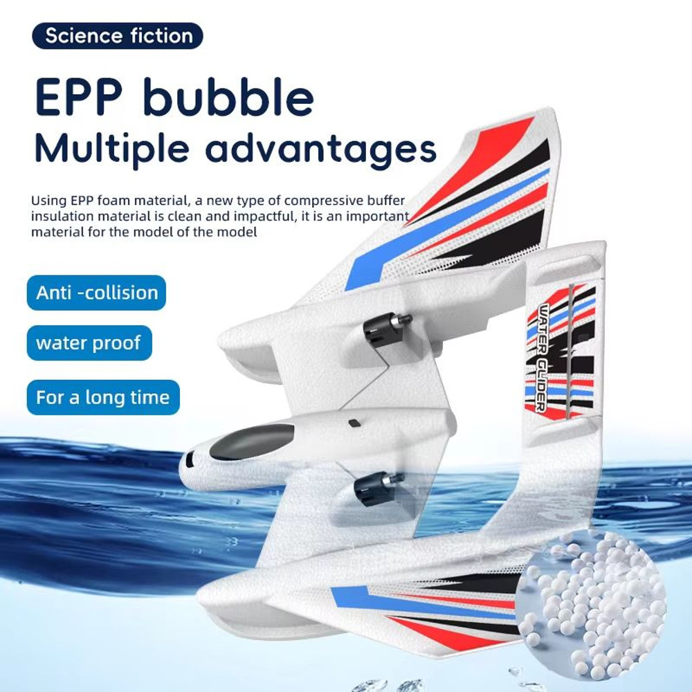 SkySurfer Amphibious RC Plane  Waterproof GyroStabilized EPP Foam Aircraft For Land  Water Flying 4