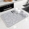 AquaDry Super Absorbent Kitchen Mat QuickDry AntiSkid Dish Drying Pad For Sink Countertop Bathroo 9
