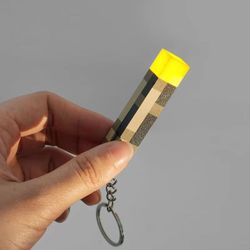 glowmate mini rechargeable flashlight keychain – portable led light, game-inspired pendant & fun backpack decoration