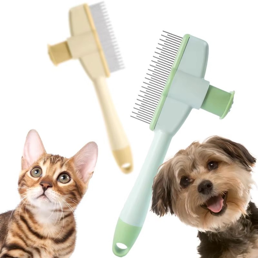 PurrEase Cat Grooming Massage Brush Professional Pet Hair Removal Comb For Cats Kittens 7