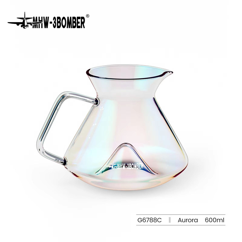 MHW3BOMBER Hill Coffee Server High Borosilicate Glass Pour Over Server With Ergonomic Handle For B 9