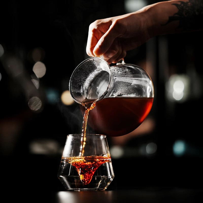 MHW3BOMBER Hill Coffee Server High Borosilicate Glass Pour Over Server With Ergonomic Handle For B 5