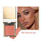 GlowMuse Gold Relief Blush Palette LongLasting Nude Pink Orange Shades For Natural Radiance 7